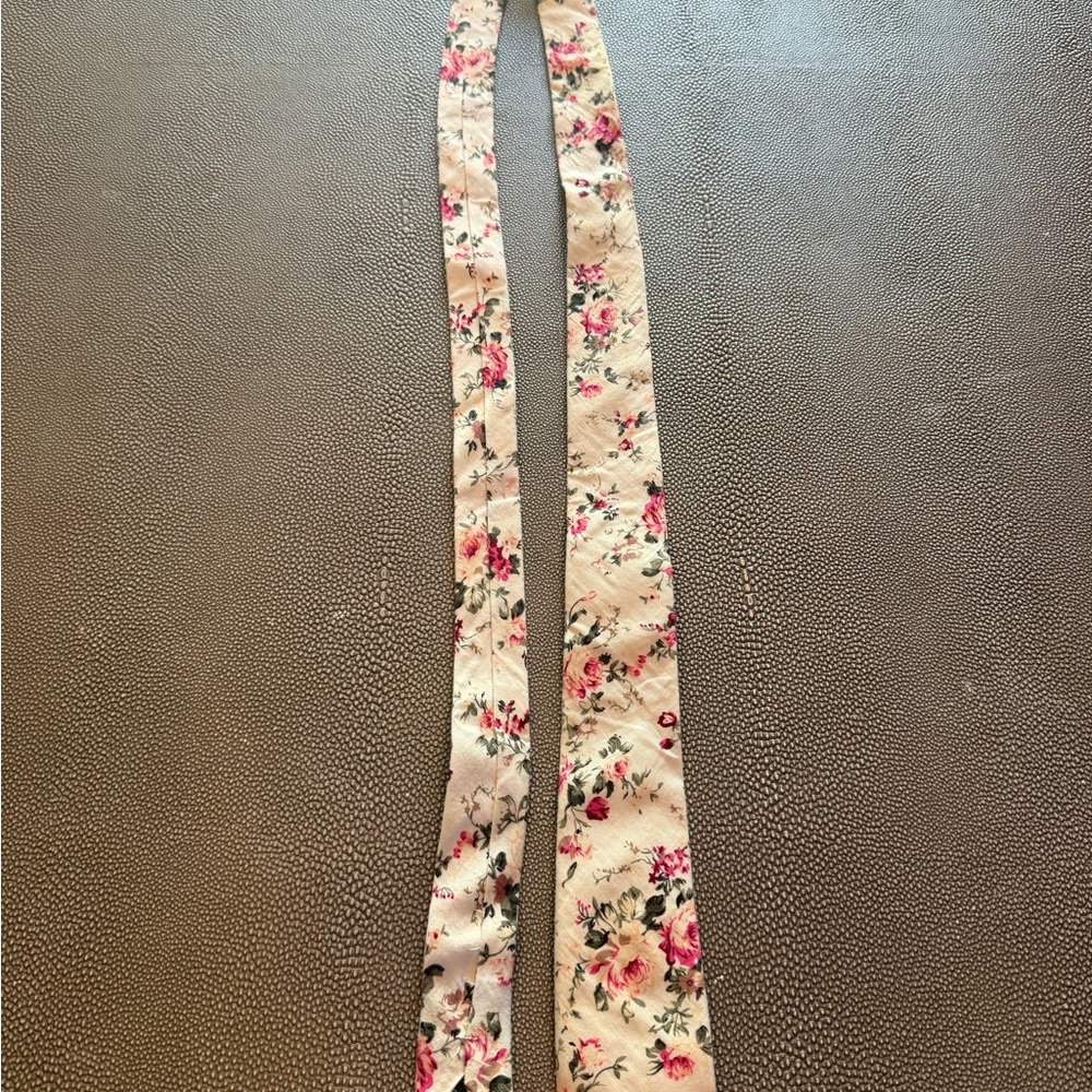 Floral Beige Men's Tie